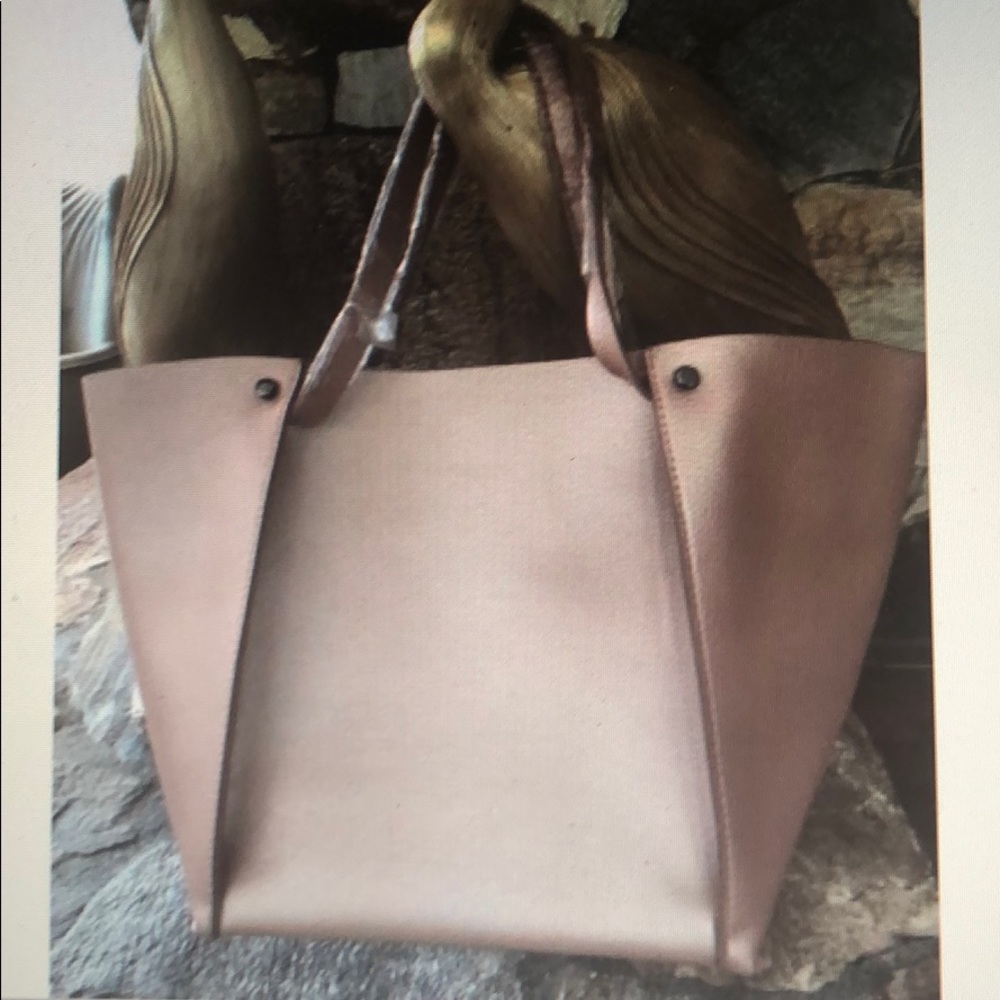 Newman Marcus Rose Gold Faux Leather  shoulder